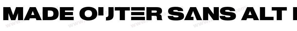 MADE Outer Sans Alt Black PERSONAL USE字体转换